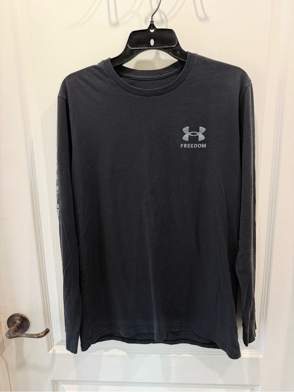 Under Armour Black Long Sleeve Freedom Logo Tee